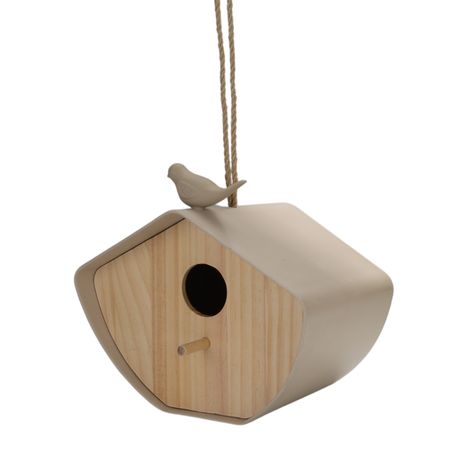 Hanging Bird House Nest Box for Garden | Outdoor Nesting Shelter for Bluetit Sparrow | Eco-Friendly Roosting Pouch, 3cm Hole